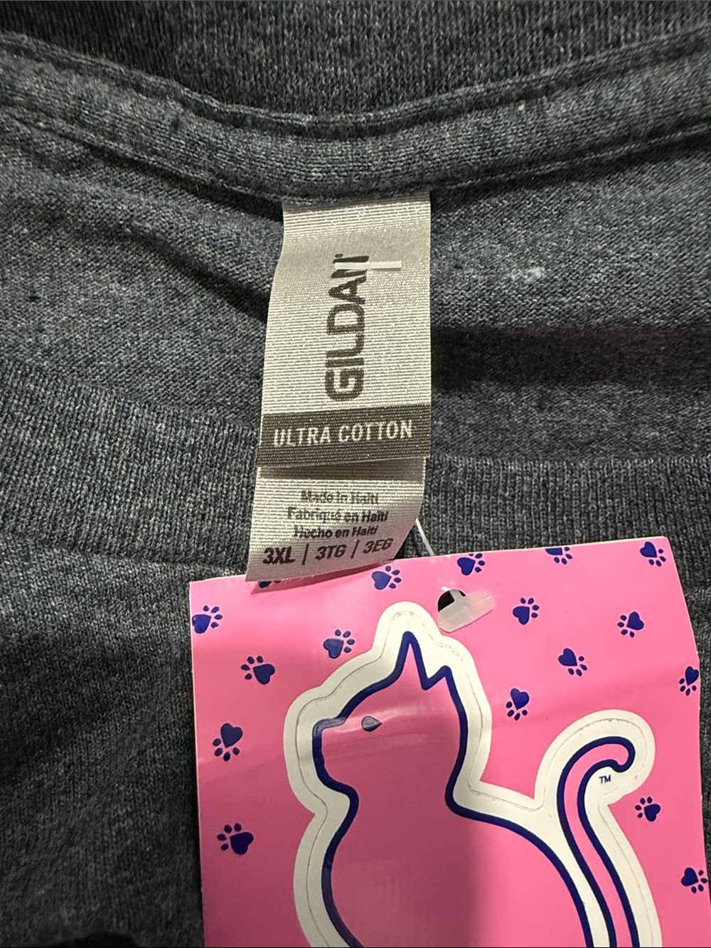 Kittie Kittie Sunflower Cat Graphic Tee - Gray - Picture 4 of 5